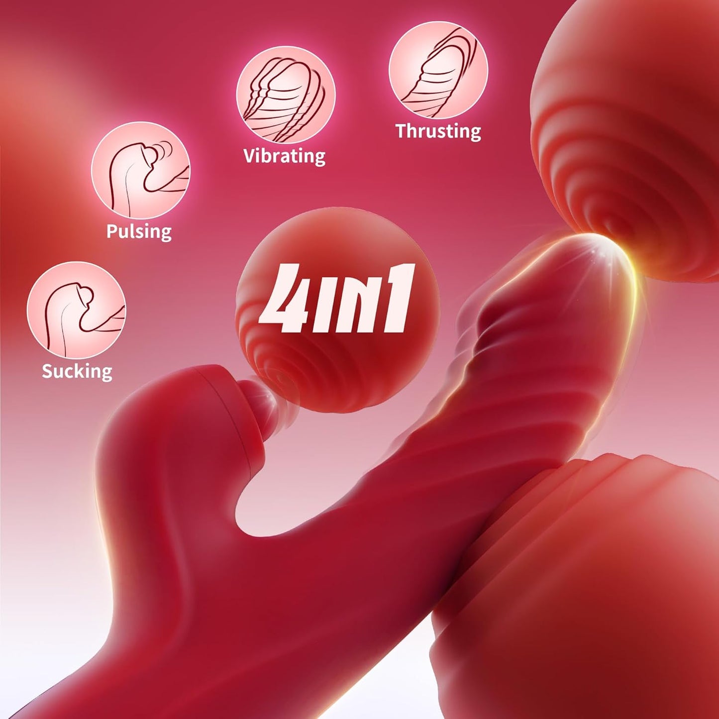 Toendi 4-in-1 Rabbit Vibrator