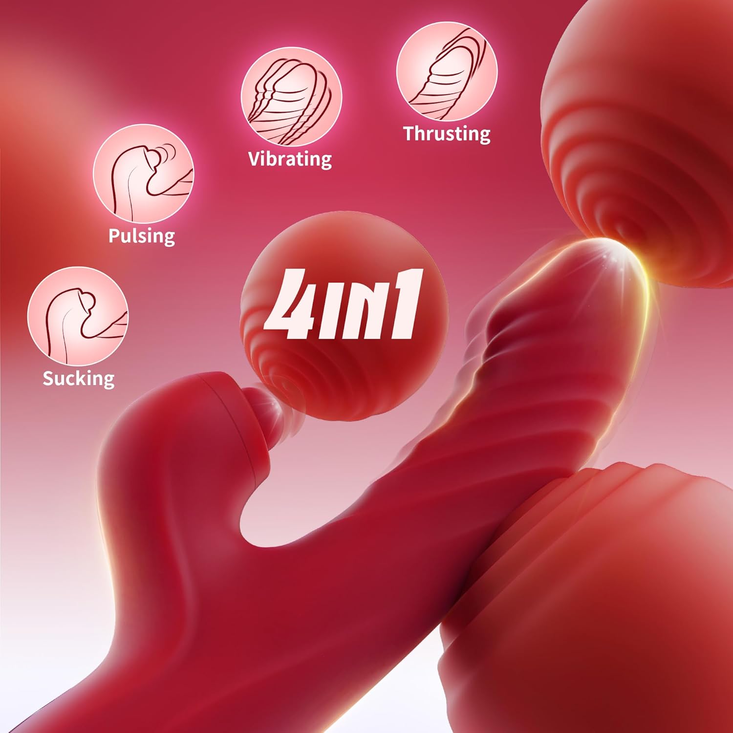 Toendi 4-in-1 Rabbit Vibrator